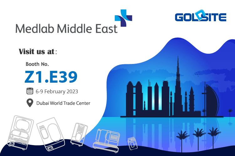  دعوة لزيارة Goldsite Booth في Medlab Middle East 2023